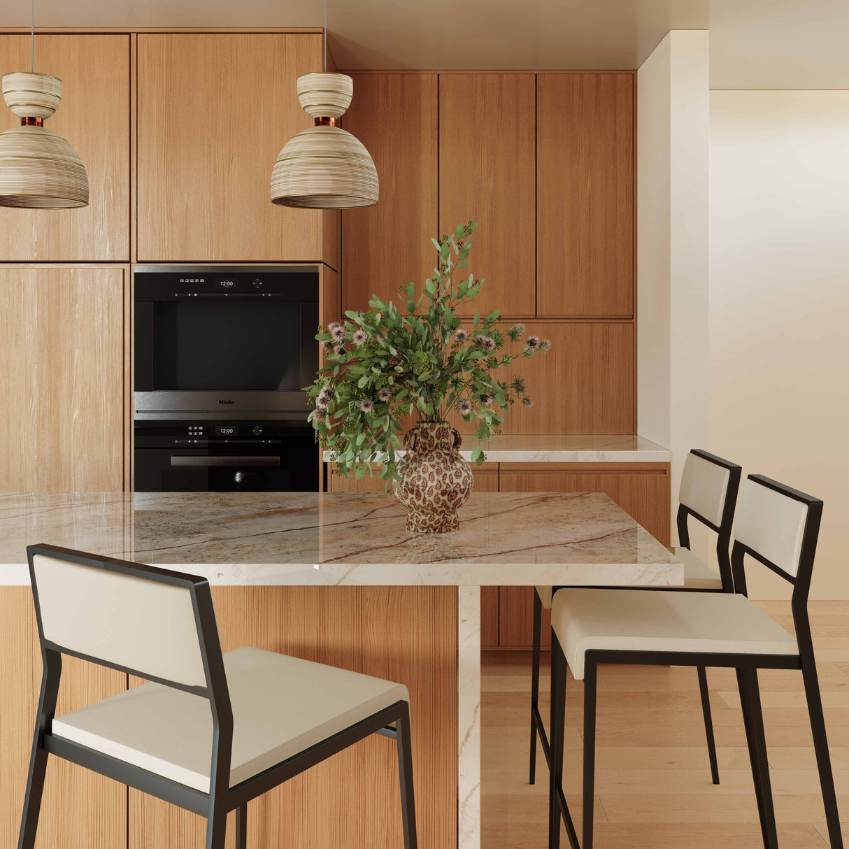 Gale Performance Vegan Leather Stackable Stool - Set of 2 by TOV Furniture at Eve Furniture