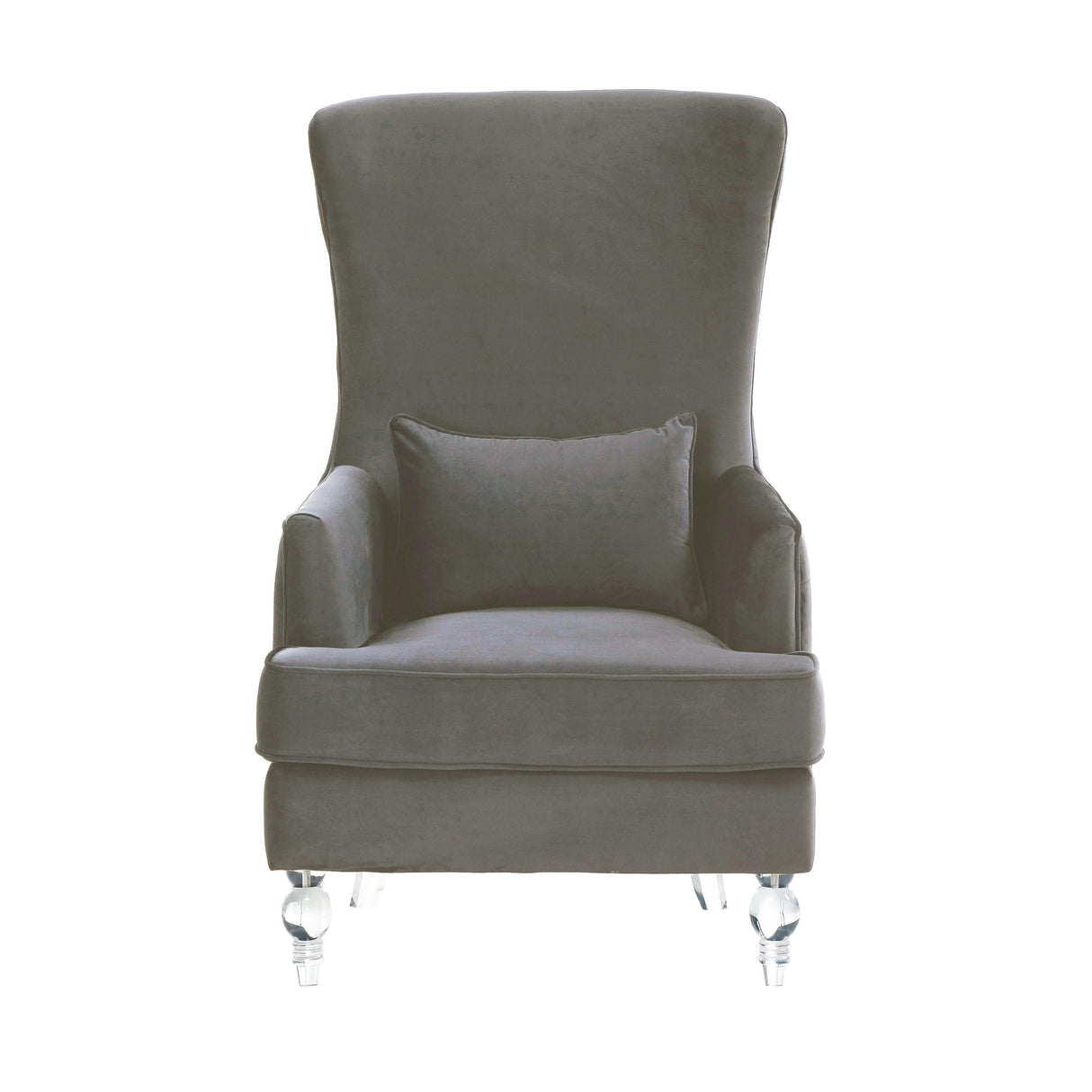 Aubree Velvet Chair with Acrylic Legs by TOV Furniture at Eve Furniture