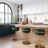 Astro Performance Vegan Leather Adjustable Stool by TOV Furniture at Eve Furniture