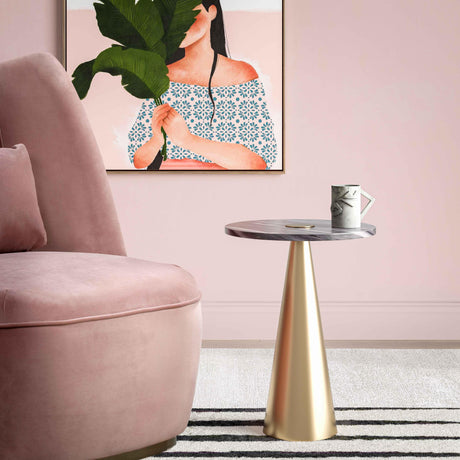 Addyson Marble Side Table by TOV Furniture at Eve Furniture