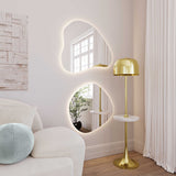 Phoebe LED Teardrop Wall Mirror by TOV Furniture at Eve Furniture
