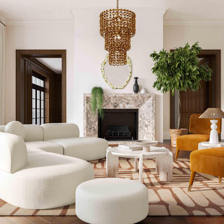 Broohah Upholstered Ottoman by TOV Furniture at Eve Furniture