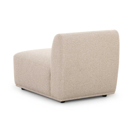 Sylvie Cream Boucle Armless 1-Seater by TOV Furniture at Eve Furniture