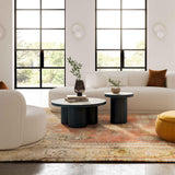 Nautilus Antique Silver Mirrored Coffee Table by TOV Furniture at Eve Furniture