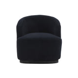 Reese Black Velvet Swivel Chair by TOV Furniture at Eve Furniture