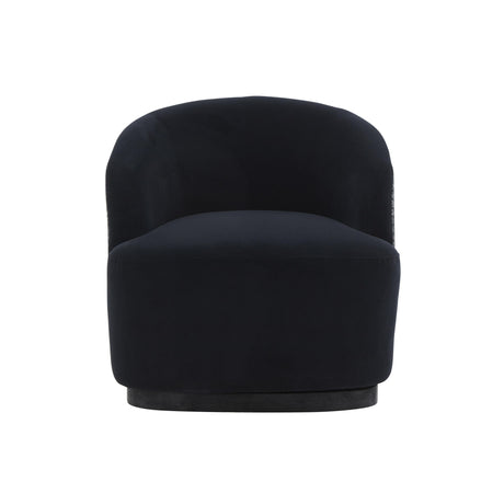 Reese Black Velvet Swivel Chair by TOV Furniture at Eve Furniture