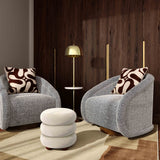 Stefanie Velvet Ottoman by TOV Furniture at Eve Furniture