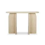 Clementine Faux Travertine Console Table by TOV Furniture at Eve Furniture