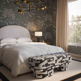 Lena Jacquard Bench by TOV Furniture at Eve Furniture