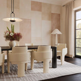 Faith White Boucle Floor Lamp by TOV Furniture at Eve Furniture