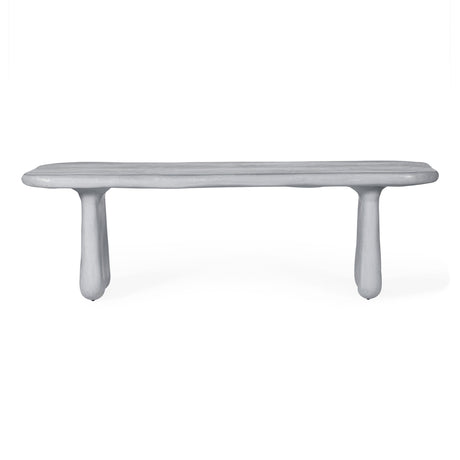 Athen Grey Faux Stone Indoor / Outdoor 95" Rectangular Dining Table by TOV Furniture at Eve Furniture