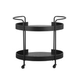Cyril Black Bar Cart by TOV Furniture at Eve Furniture