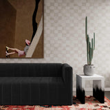 Matra Black and White End Table by TOV Furniture at Eve Furniture