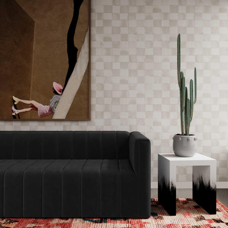 Matra Black and White End Table by TOV Furniture at Eve Furniture