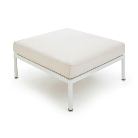 Dunes Cream Outdoor Ottoman by TOV Furniture at Eve Furniture