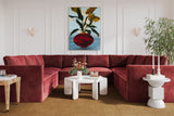 Willow Velvet Modular Large U Sectional by TOV Furniture at Eve Furniture
