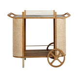 Yuma Natural Rattan Bar Cart by TOV Furniture at Eve Furniture