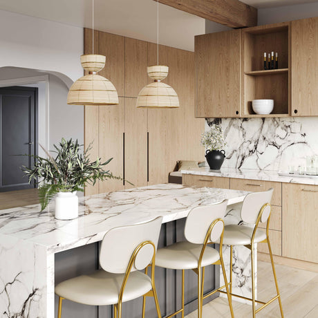 Lydia Rattan Pendant Lamp by TOV Furniture at Eve Furniture