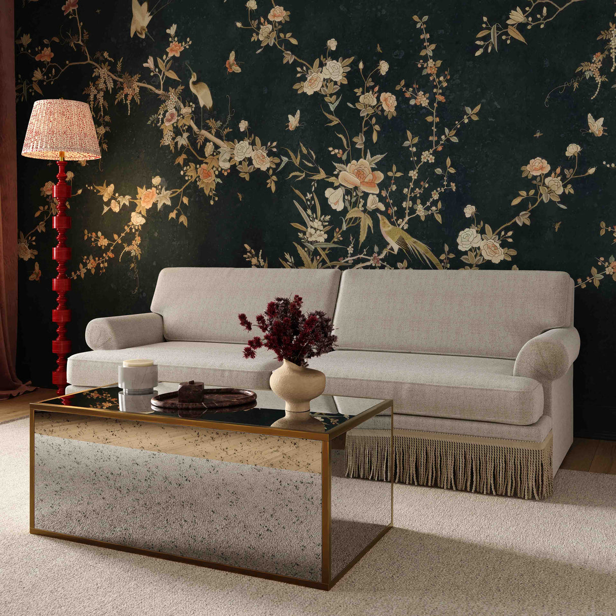 Yvette Cream Boucle Modular Sofa by TOV Furniture at Eve Furniture