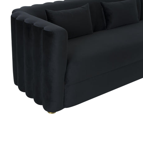 Callie Velvet Sectional by TOV Furniture at Eve Furniture