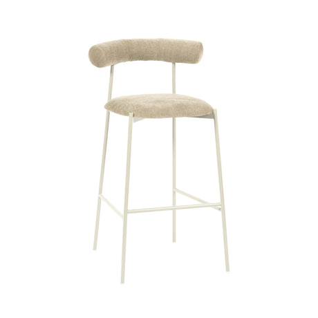 Liliana Performance Velvet Stool by TOV Furniture at Eve Furniture