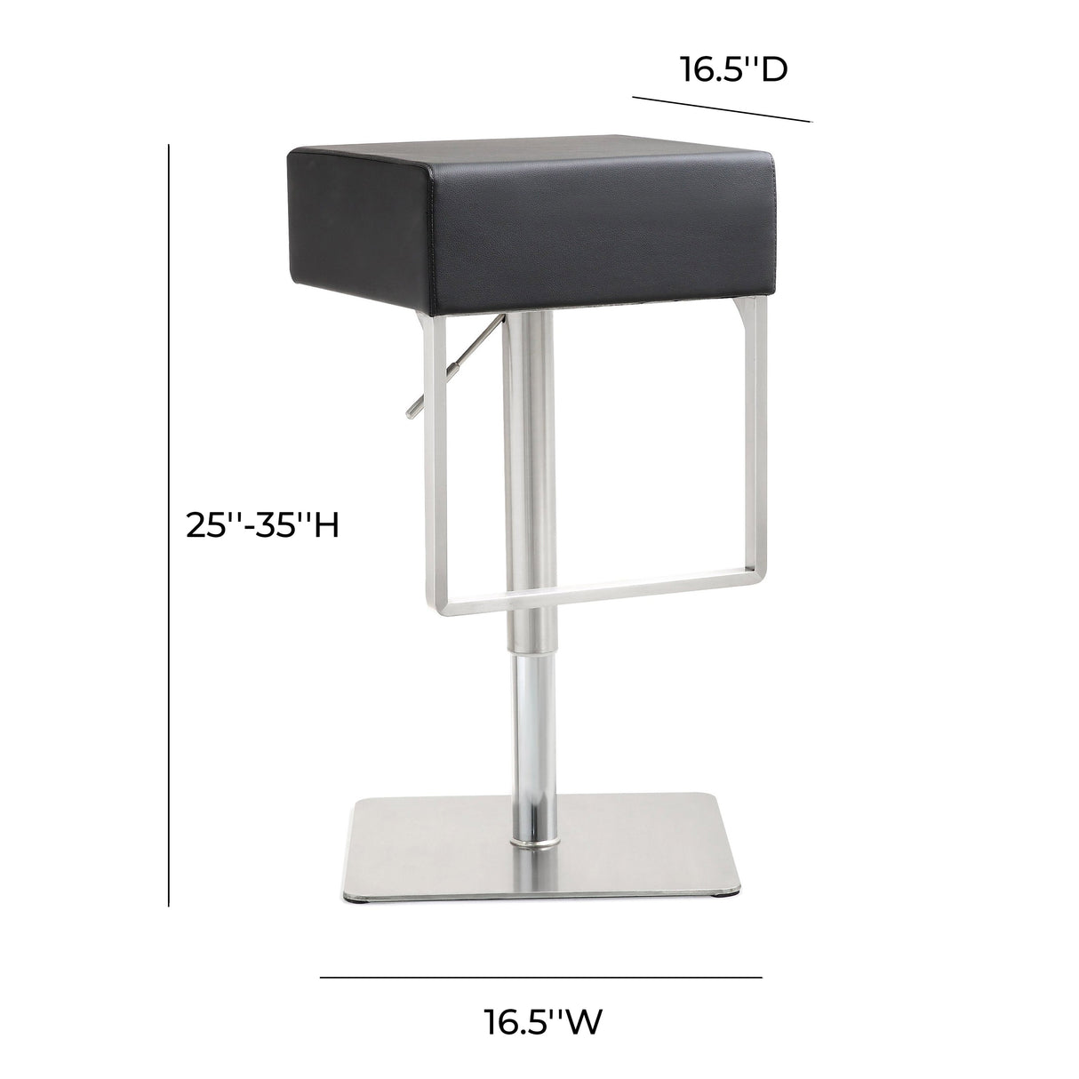 Seville Performance Vegan Leather Adjustable Stool by TOV Furniture at Eve Furniture