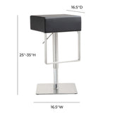 Seville Performance Vegan Leather Adjustable Stool by TOV Furniture at Eve Furniture