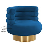 Naomi Velvet Swivel Chair by TOV Furniture at Eve Furniture