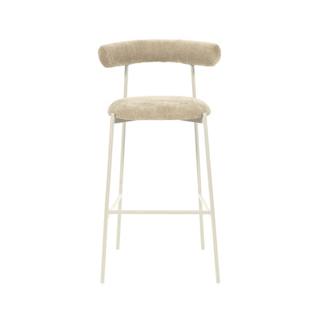 Liliana Performance Velvet Stool by TOV Furniture at Eve Furniture