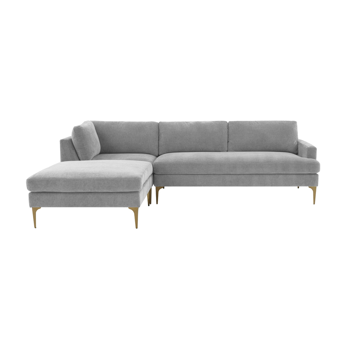 Serena Velvet Chaise Sectional by TOV Furniture at Eve Furniture