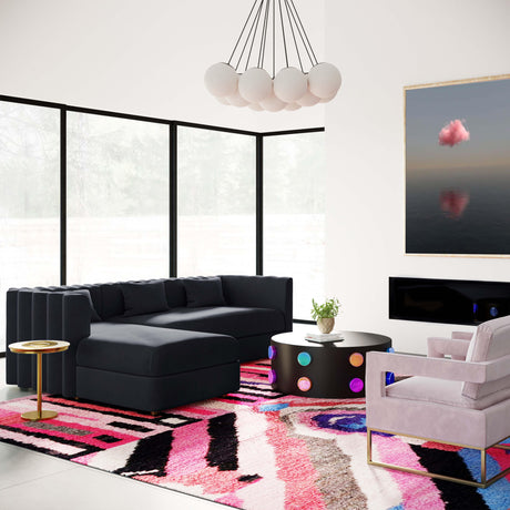 Callie Velvet Sectional by TOV Furniture at Eve Furniture