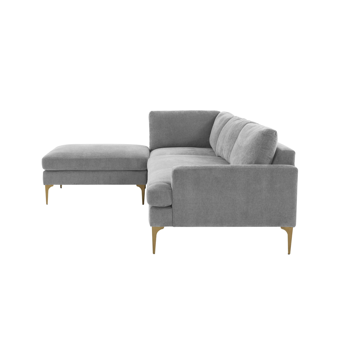 Serena Velvet Chaise Sectional by TOV Furniture at Eve Furniture