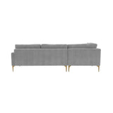 Serena Velvet Chaise Sectional by TOV Furniture at Eve Furniture
