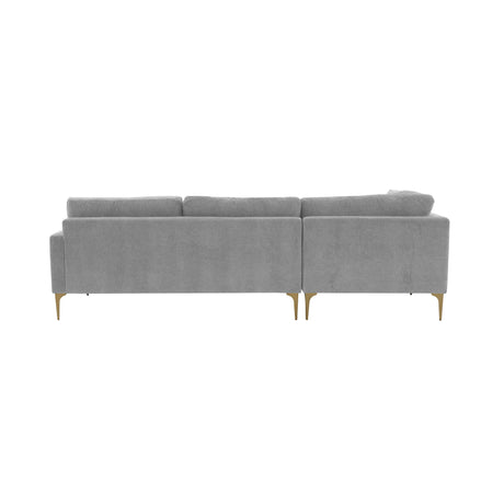 Serena Velvet Chaise Sectional by TOV Furniture at Eve Furniture