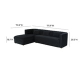 Callie Velvet Sectional by TOV Furniture at Eve Furniture