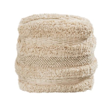 Yorba Cotton Pouf by TOV Furniture at Eve Furniture