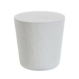 Margot Light Grey Faux Plaster Indoor / Outdoor Concrete Stool by TOV Furniture at Eve Furniture
