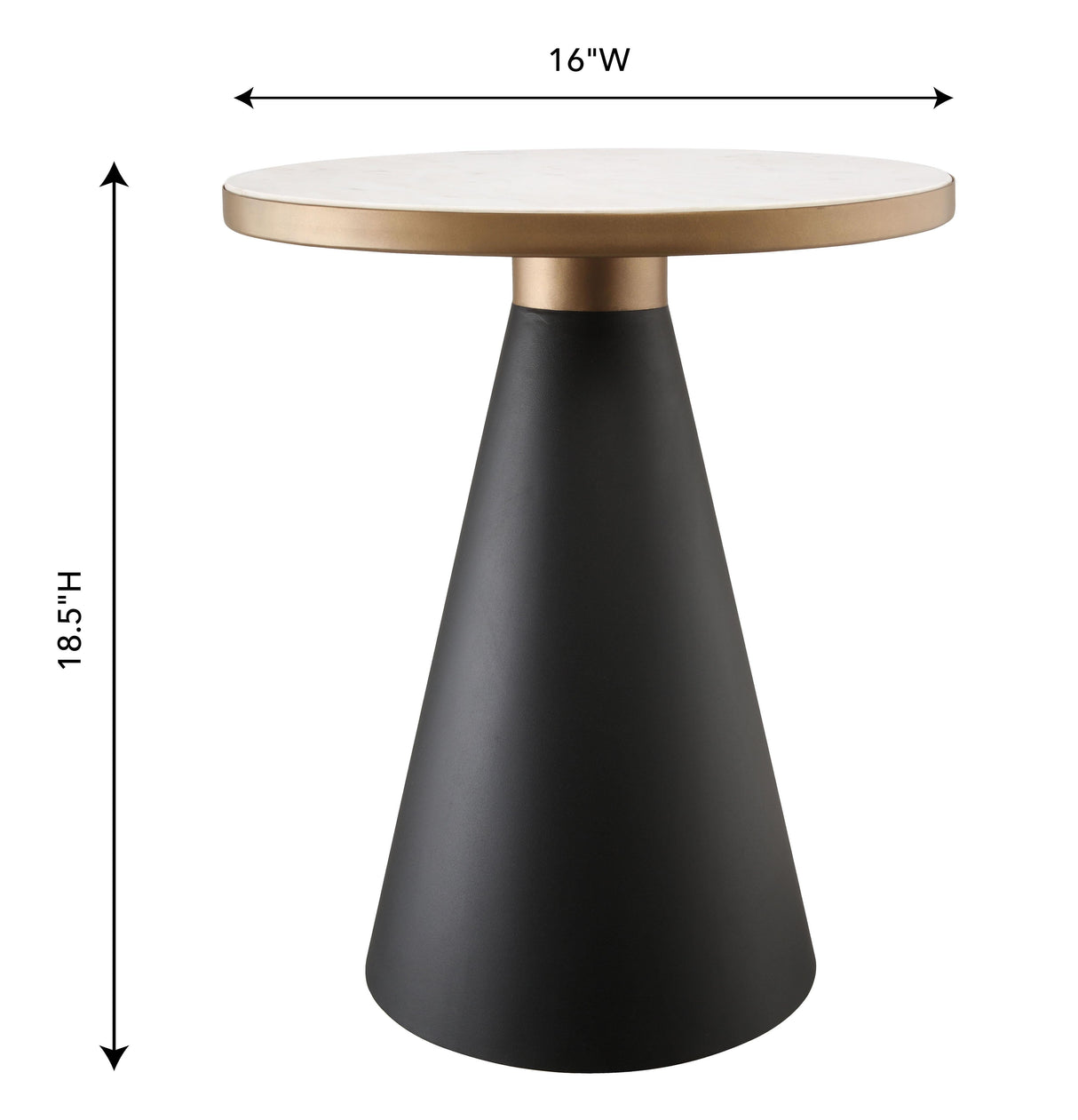Richard Marble Side Table by TOV Furniture at Eve Furniture