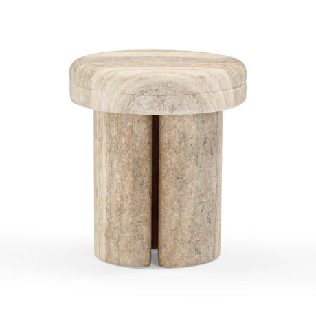Sheila Textured Concrete Indoor / Outdoor Side Table by TOV Furniture at Eve Furniture