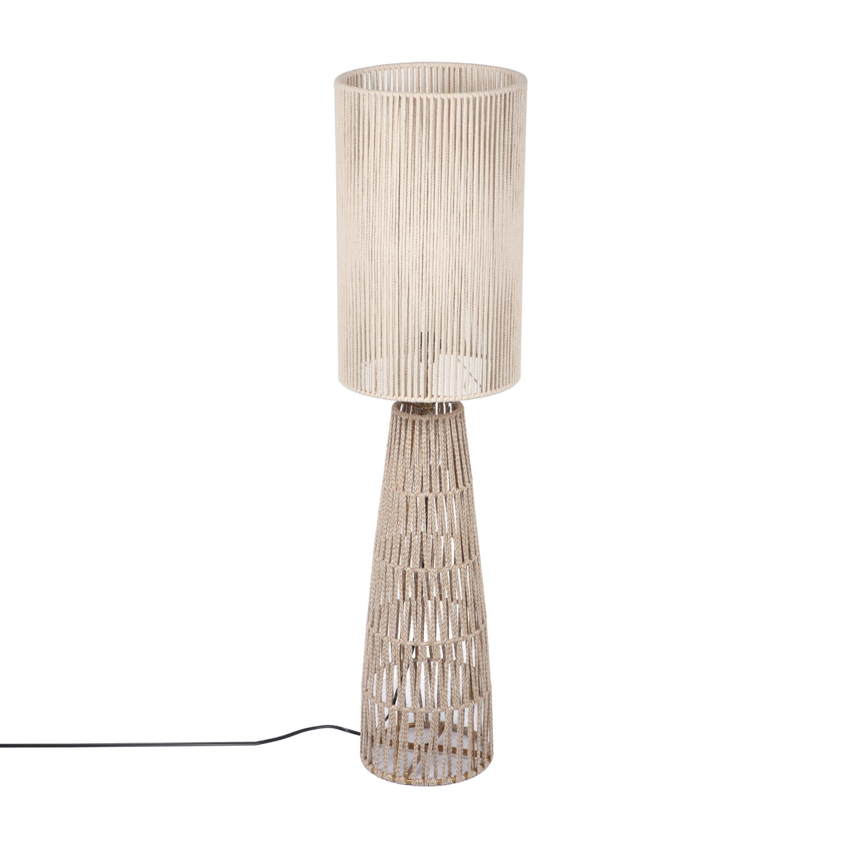 Beam Cream Natural Jute Floor Lamp by TOV Furniture at Eve Furniture