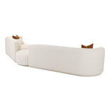 Fickle Cream Boucle 3-Piece Modular Sectional by TOV Furniture at Eve Furniture