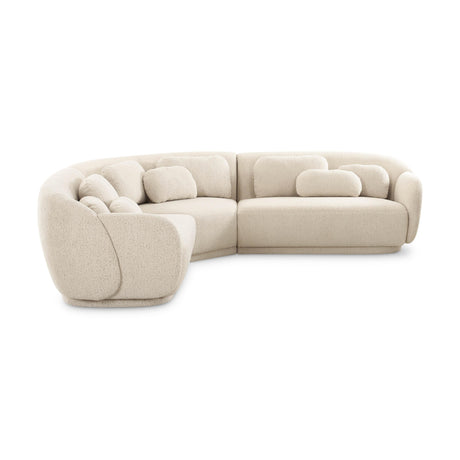 Misty Cream Boucle Modular L-Sectional by TOV Furniture at Eve Furniture