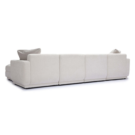 Perry Cream Chenille Modular U-Sectional by TOV Furniture at Eve Furniture