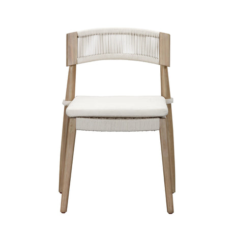 Gata Cream Outdoor Dining Chair - Set of 2 by TOV Furniture at Eve Furniture