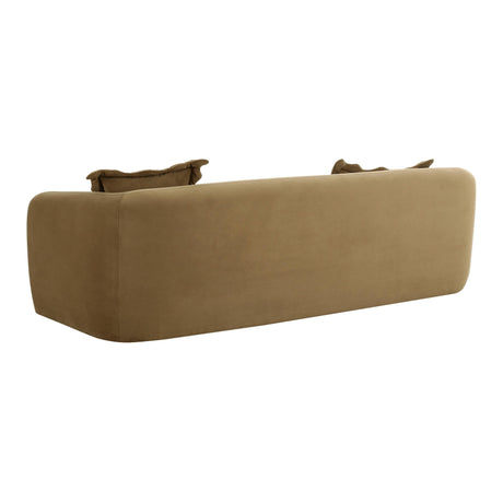 Lou Cafe Au Lait Performance Velvet Sofa by TOV Furniture at Eve Furniture