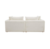 Hangover Cream Boucle Loveseat by TOV Furniture at Eve Furniture