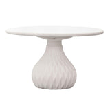 Tulum Ivory Concrete Indoor / Outdoor Round Coffee Table by TOV Furniture at Eve Furniture