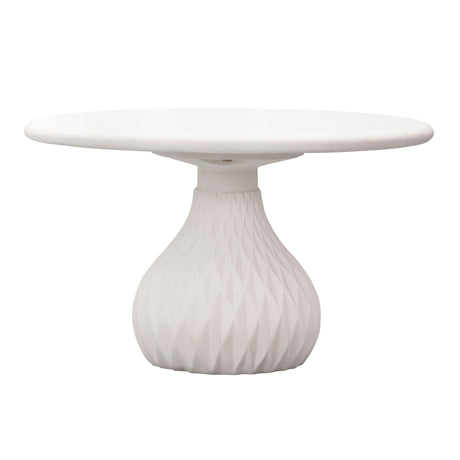 Tulum Ivory Concrete Indoor / Outdoor Round Coffee Table by TOV Furniture at Eve Furniture