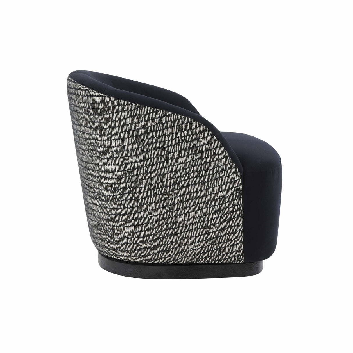 Reese Black Velvet Swivel Chair by TOV Furniture at Eve Furniture