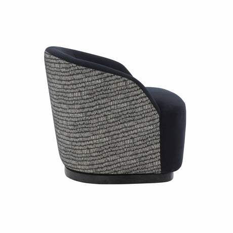 Reese Black Velvet Swivel Chair by TOV Furniture at Eve Furniture